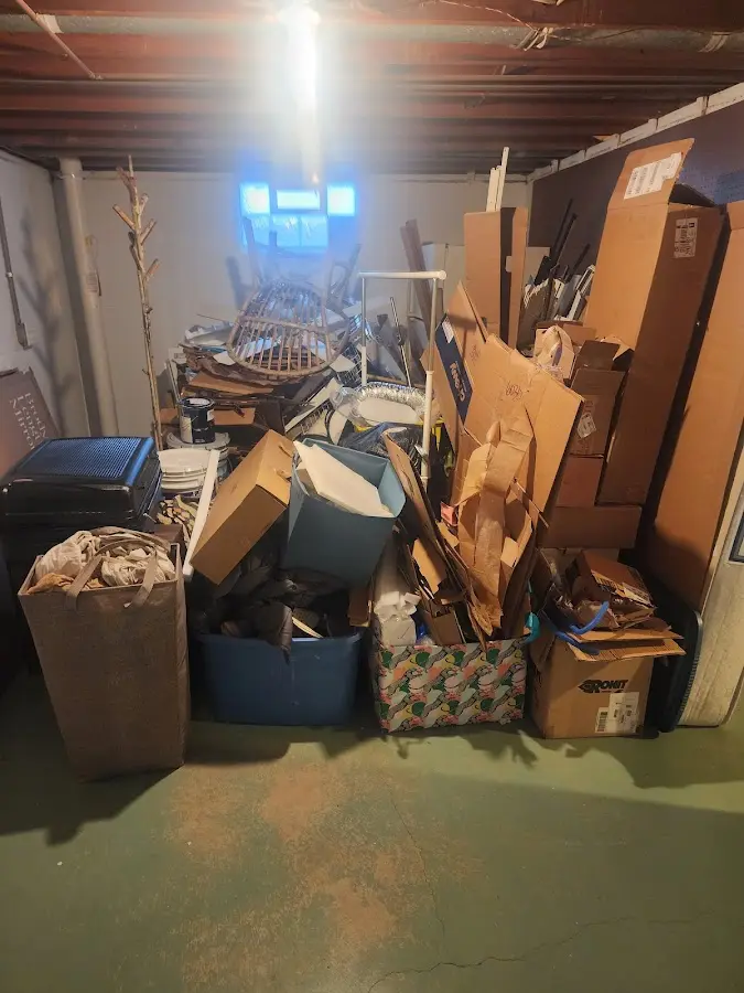 Roll-off dumpster container at job site for Construction Dumpster Rental in Hubbard